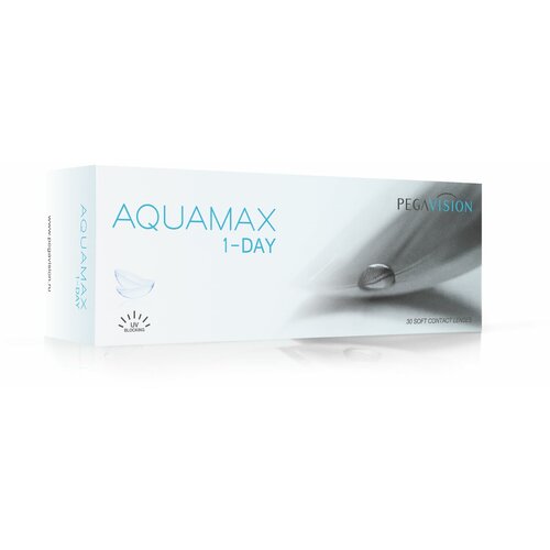 фото Контактные линзы Pegavision Aquamax 1-Day, 30 шт., R 8,6, D -4,25, прозрачный, 1 уп.