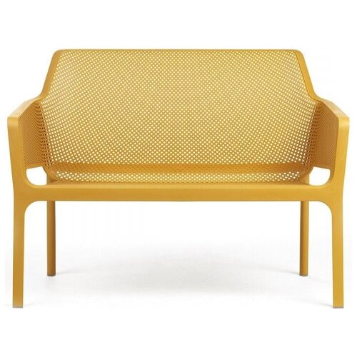 фото Пластиковый диван Nardi Net Bench, горчичный