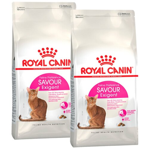 фото ROYAL CANIN SAVOR EXIGENT для привередливых взрослых кошек (0,2 + 0,2 кг)