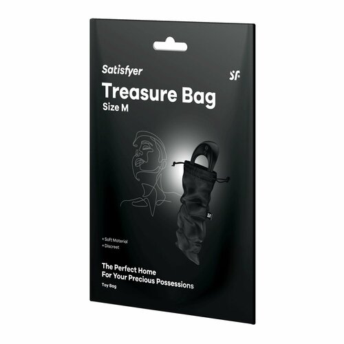 фото Черный мешочек для хранения игрушек Treasure Bag M