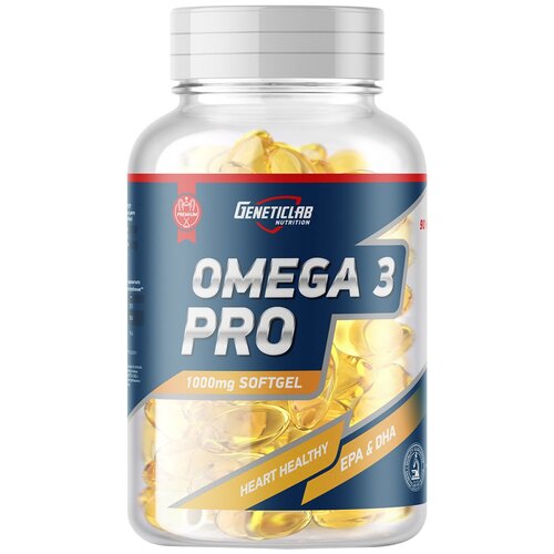 фото Geneticlab Nutrition Omega 3 Pro 1000 mg (90 капс.), 140 г, 90 шт.