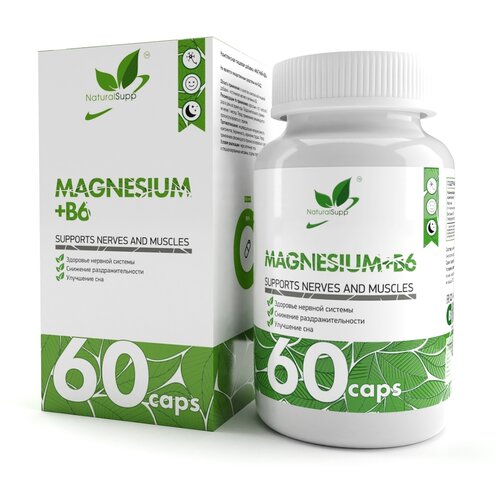 фото Magnesium + B6, капс., 100 г, 60 шт.