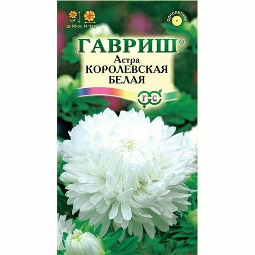 Семена Астра Королевская белая (однолетние) (гавриш) 0,3г фото