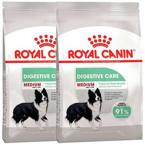 фото Сухой корм ROYAL CANIN MEDIUM DIGESTIVE CARE для взрослых собак средних пород для поддержания здоровья пищеварительной системы (3 + 3 кг)