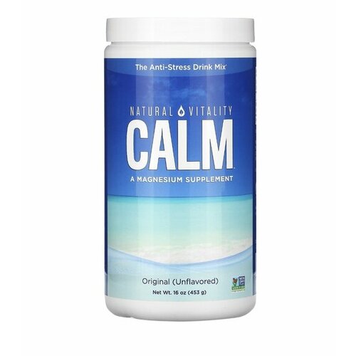 фото CALM магниевая антистрессовая смесь Natural Vitality CALM без вкуса 453 гр