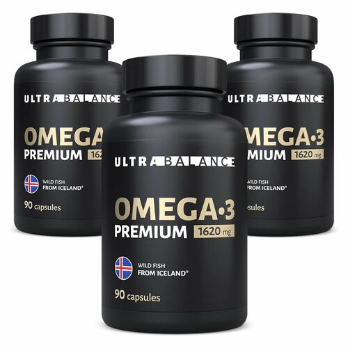 фото Омега 3 рыбий жир UltraBalance Omega-3 витамины для женщин и мужчин капсулы 1620 мг 270шт