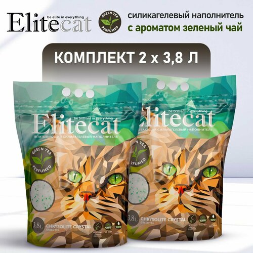 фото Наполнитель для кошачьего туалета впитывающий силикагель ELITECAT 