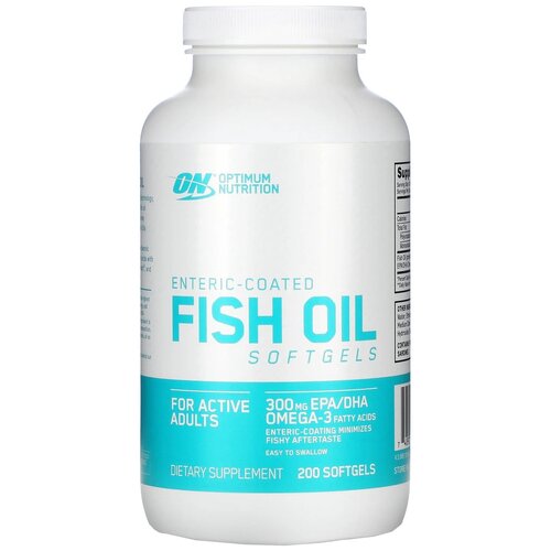 фото Fish Oil Softgels капс., 400 г, 200 шт.