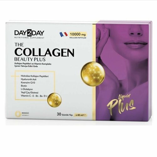 фото Day2Day The Collagen Beauty Plus, 30 туб. Коллаген пептид коктейль. Турция