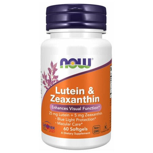 фото NOW Lutein and Zeaxanthin 60 софтг / Нау Лютеин и Зеаксантин 60 софтгель