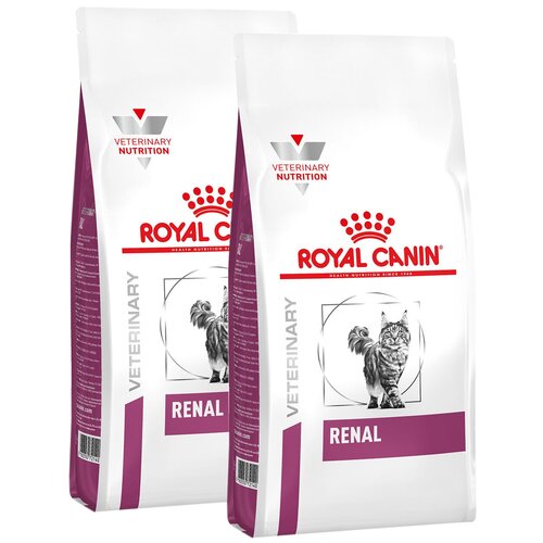 фото ROYAL CANIN RENAL RF23 для взрослых кошек при хронической почечной недостаточности (2 + 2 кг)