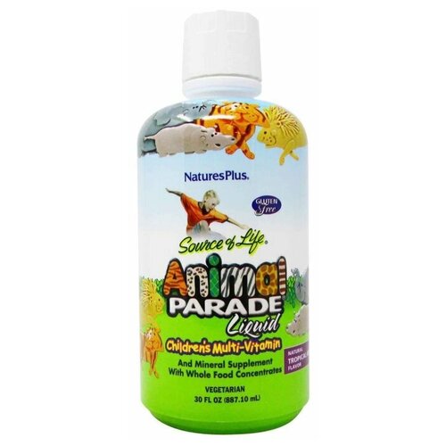 фото Natures Plus Animal Parade Childrens Multi-Vitamin 887 ml / Энимал Парад Детские Мультивитамины