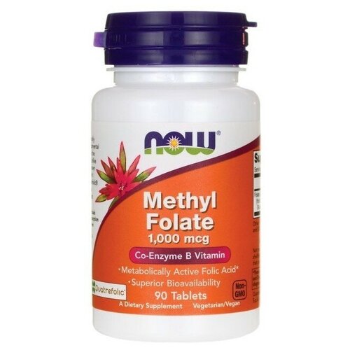 фото NOW Methyl Folate 1,000 Mcg, 90 таб.