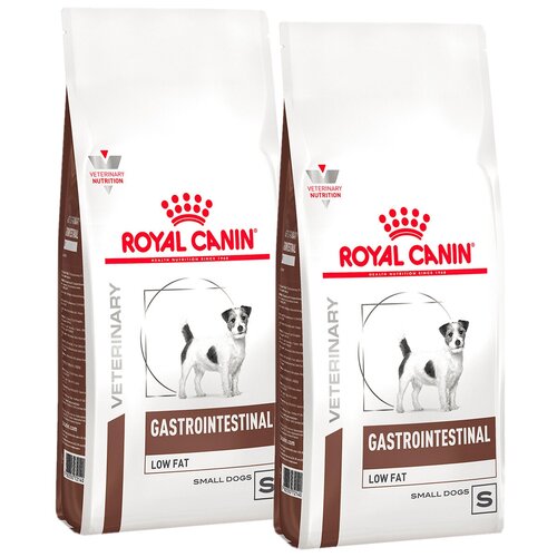 фото ROYAL CANIN GASTROINTESTINAL LOW FAT SMALL DOG S для взрослых собак маленьких пород при заболеваниях ЖКТ с пониженным содержанием жиров (1 + 1 кг)