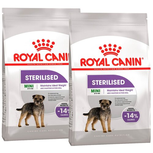 фото Сухой корм ROYAL CANIN MINI STERILISED ADULT для кастрированных и стерилизованных взрослых собак маленьких пород (3 + 3 кг)