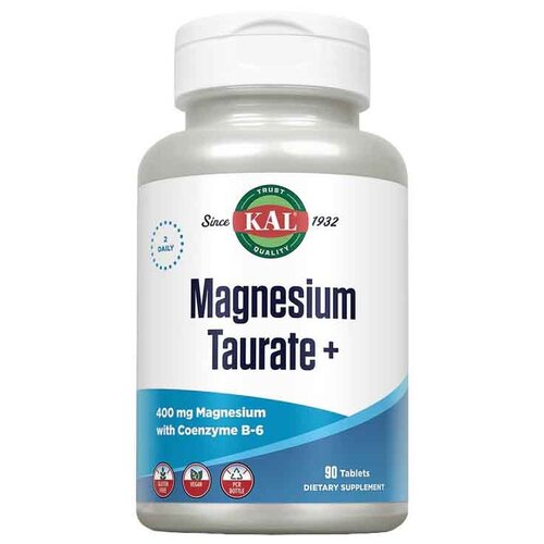 фото Таблетки KAL Magnesium Taurate+, 250 мл, 400 мг, 90 шт.