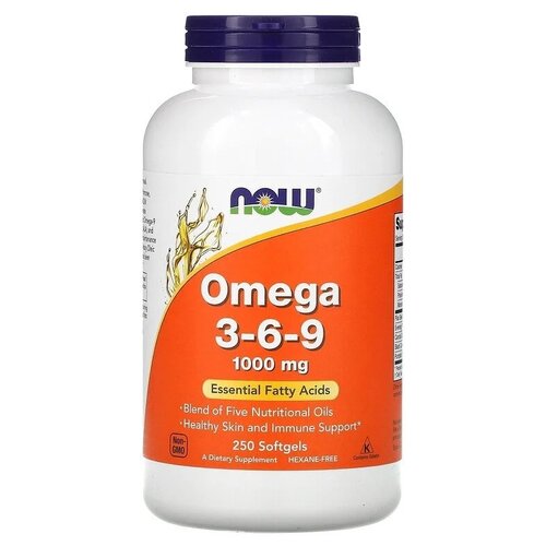 фото Omega 3-6-9 капс., 1000 мг, 300 мл, 510 г, 250 шт.