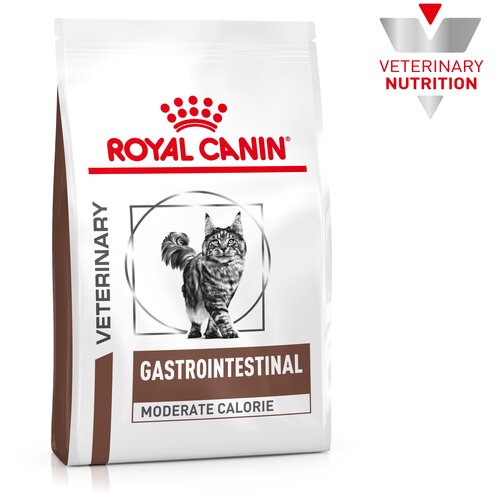 фото Сухой корм для кошек Royal Canin Gastrointestinal Moderate Calorie, при проблемах с ЖКТ, при чувствительном пищеварении 2 шт. х 400 г