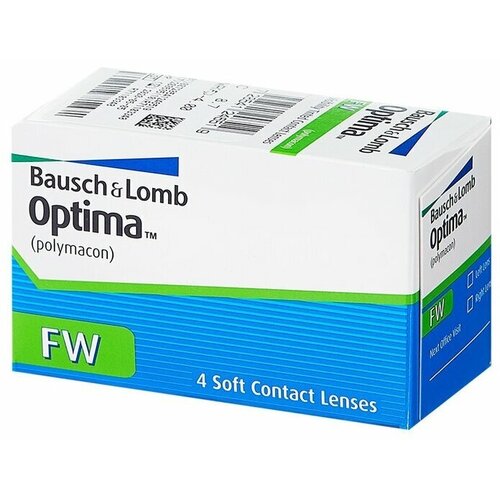 фото Контактные линзы Bausch & Lomb Optima FW, 4 шт., R 8,4, D -1