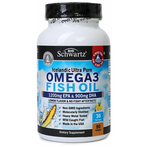 фото BioSchwartz Omega 3 Fish Oil 1200 mg EPA & 900 mg DHA 90 капсул