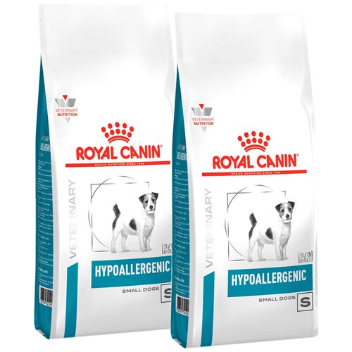 фото ROYAL CANIN HYPOALLERGENIC SMALL DOG S для взрослых собак маленьких пород при пищевой аллергии (3,5 + 3,5 кг)