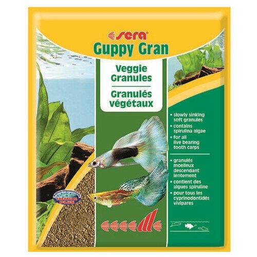 фото Sera корм для гуппи Guppy gran, пакетик, 10 г