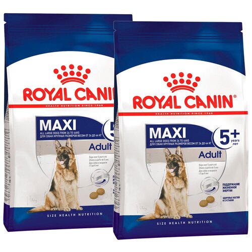 фото ROYAL CANIN MAXI ADULT 5+ для пожилых собак крупных пород старше 5 лет (4 + 4 кг)