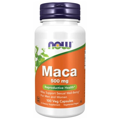 фото NOW Maca 500 mg 100 caps / Нау Мака 500 мг 100 капс