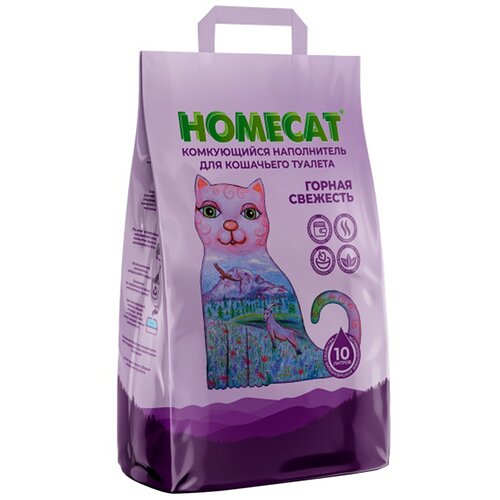 фото Комкующийся наполнитель Homecat Горная свежесть 10л