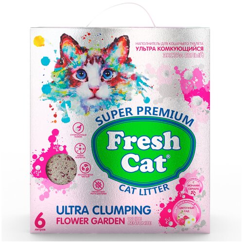 фото FRESH CAT комкующийся бентонитовый наполнитель с ароматом 