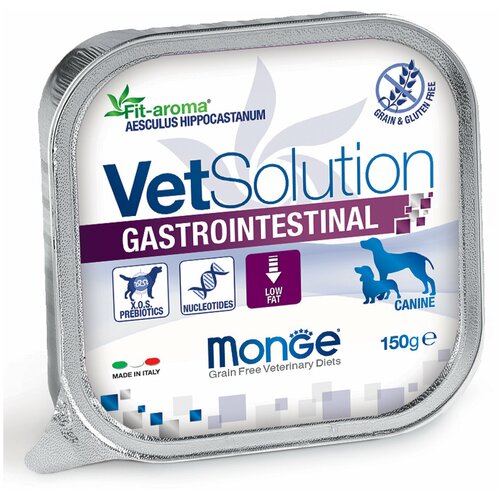 фото Monge VetSolution Dog Gastrointestinal влажная диета для собак Гастроинтестинал 12 x 150 г