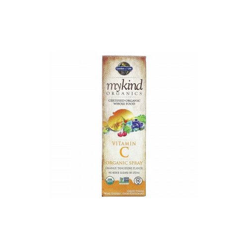 фото Garden of Life, MyKind Organics, спрей с органическим витамином C, вкус апельсина и мандарина, 58 мл (2 жидкие унции)