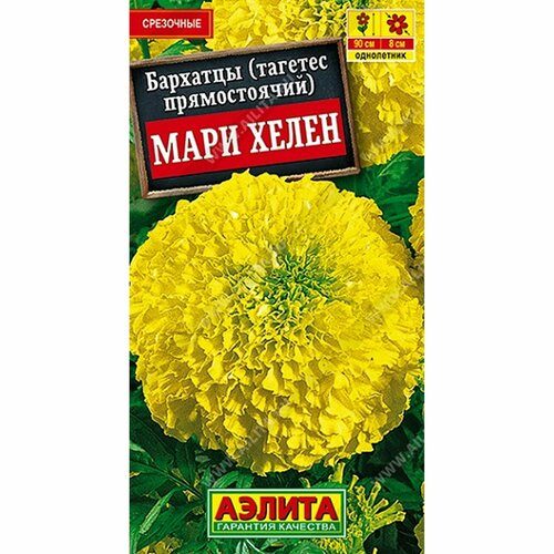 Семена Бархатцы Мари Хелен прям, однолетник, (Аэлита) 0,3г фото