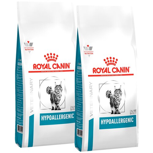 фото ROYAL CANIN HYPOALLERGENIC для взрослых кошек при пищевой аллергии (2,5 + 2,5 кг)