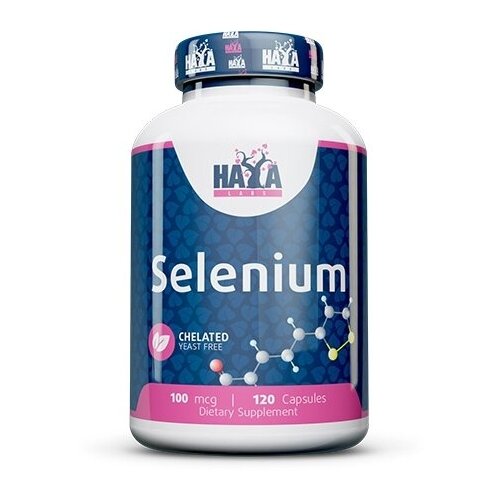 фото Haya labs Selenium Chelated yeast free (Селен хелатный без дрожжей) 100 мкг 120 капсул (Haya Labs)