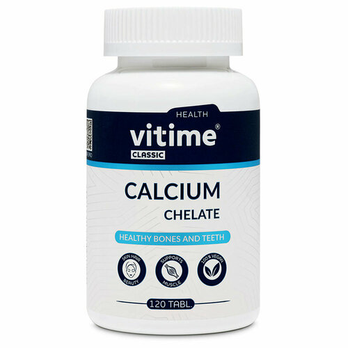 фото Витайм Кальций Хелат 120 таблеток ( Vitime Classic Calcium Chelate ) для прочности костей и зубов