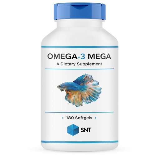 фото Swiss Nutrition Technology SNT Omega-3 Mega 330/220 softgels 180 капсул