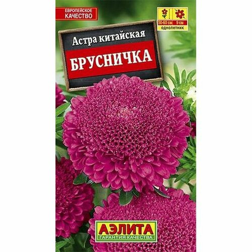 Семена Астра Брусничка (однолетние) (Аэлита) 0,2г фото