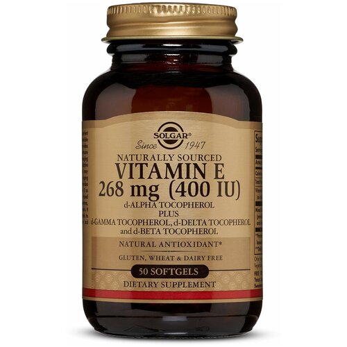 фото Витамин E Solgar Vitamin E 268 mg. 400IU 50 гел. капс