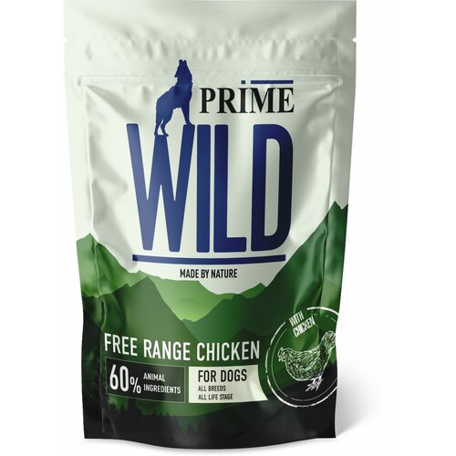 фото Сухой корм PRIME WILD GF FREE RANGE для щенков и собак всех пород, с курицей 500гр