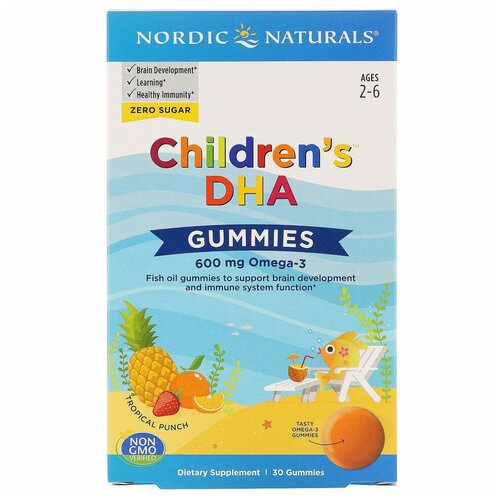 фото Nordic Naturals Children's DHA 30 chewables / Нордик Нэчуралс Чилдренс ДХА (ДГК) 30 жев таб