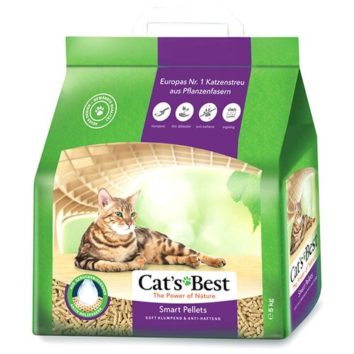 фото Наполнитель Cat's Best Smart Pellets 10л*5кг, древесный комкующийся