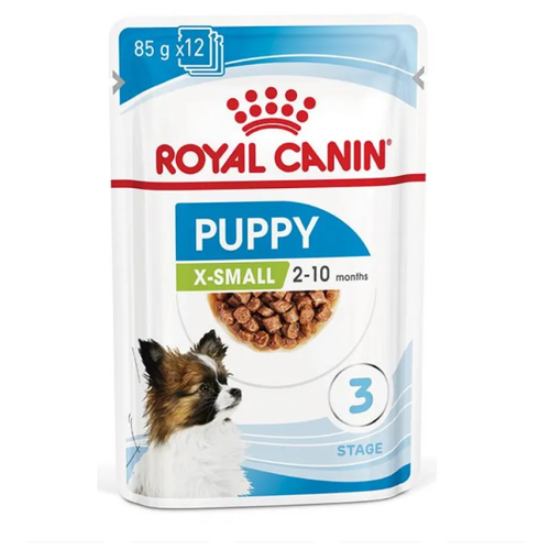 фото Royal Canin X-Small Puppy, влажный корм для щенков миниатюрных пород, 12шт * 85гр