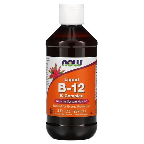 фото Раствор NOW Liquid B-12 B-Complex, 320 г, 237 мл