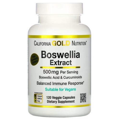 фото California Gold Nutrition Boswellia Extract вег.капс., 250 мг, 150 г, 120 шт.