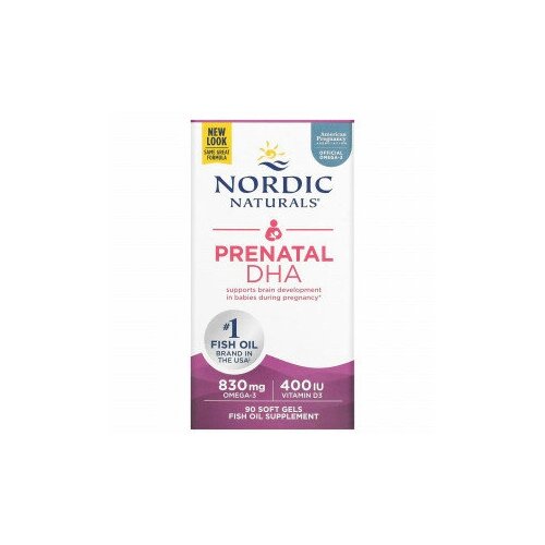 фото Nordic Naturals, пренатальная ДГК, без добавок, 90 капсул