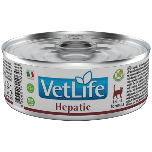 фото Влажный Корм для кошек Farmina Vet Life Hepatic при заболевании печени 12 уп. х 12 шт. х 85 г (суфле)