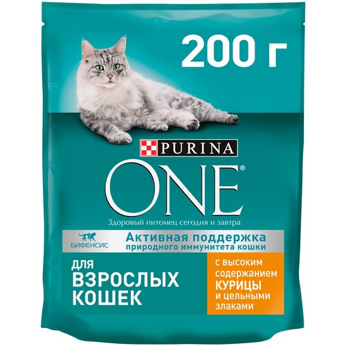 фото Сухой корм Purina ONE® для взрослых кошек с курицей 200 г