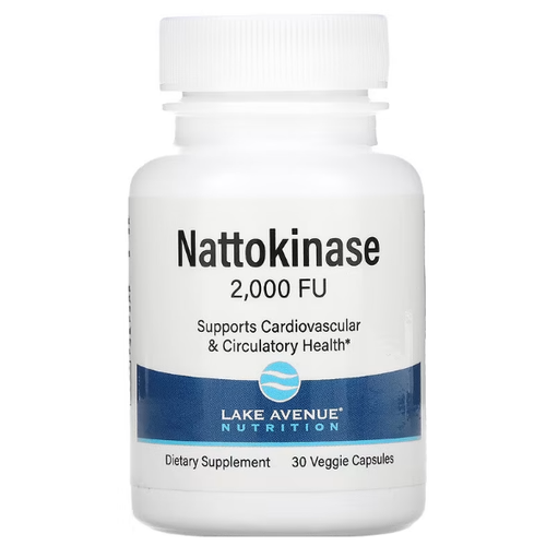 фото Lake Avenue Nutrition Nattokinase Proteolytic Enzyme (Наттокиназа протеолитический фермент) 2000FU 30 капсул