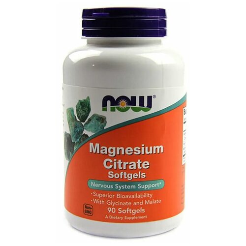 фото NOW Magnesium Citrate 134 мг. (90 капс.)